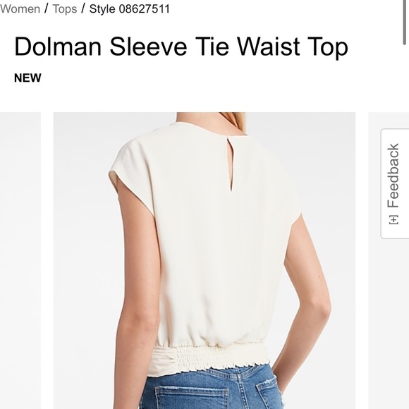 A flattering tie-waist top with dolman sleeves - Picture 3 of 6